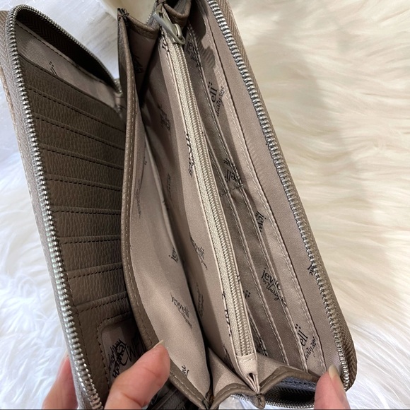 ALL ABOUT THE BENJAMINS wallet PUTTY snakeskin - Picture 5 of 12